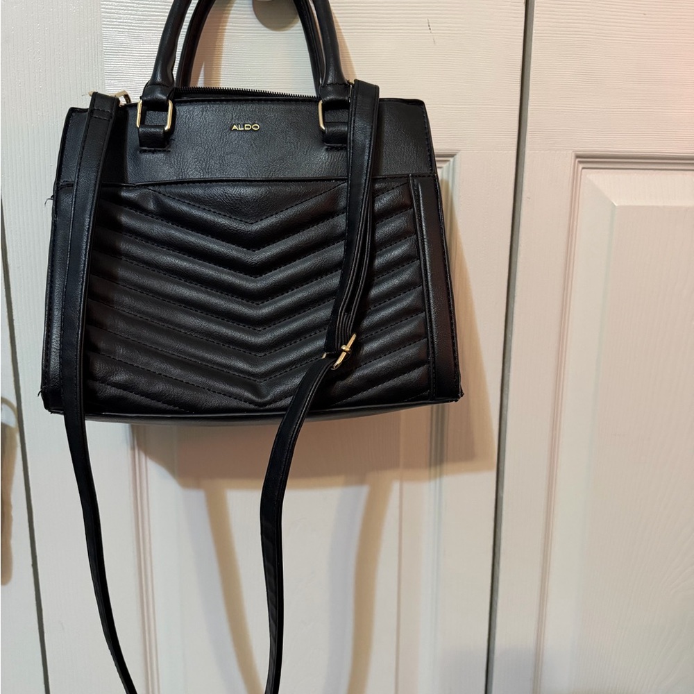 Aldo Elegant Black Satchel Bag